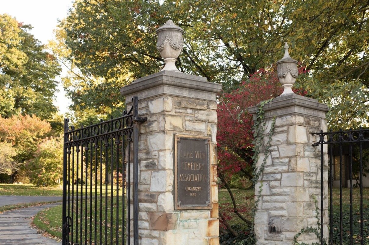 Lake View Cemetery Front Gates